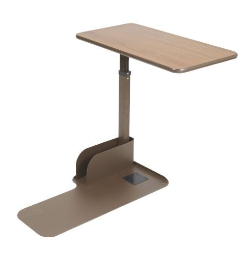 Drive Medical ln Seat Lift Chair Left Side Overbed Table, Walnut