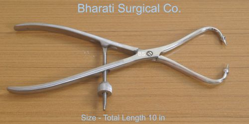 STEEL-ORTHOPEDIC-Patella bone holding forceps s/p  with Guard 10.inches