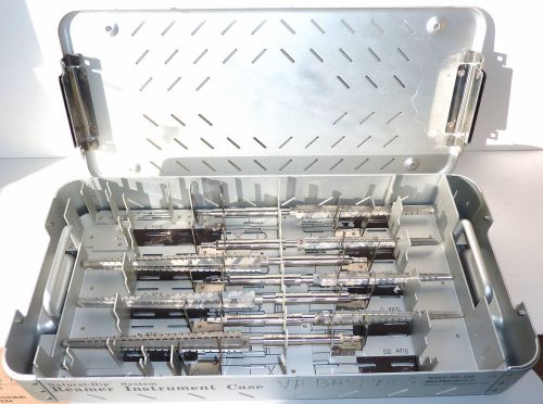 Zimmer type 9200-01-003 sous reamer wrench large instrument tray set 7 for sale