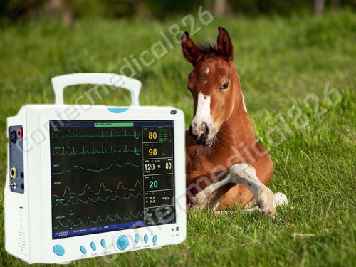 Ce fda veterinary patient montor cms9000+printer with 6-parameters ecg nibp spo2 for sale
