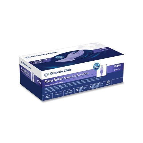 Kimberly-clark Purple Nitrile Exam Gloves - Small Size - Powder-free, (kim55081)