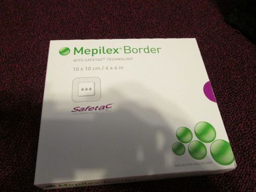 (NEW) 5 PC SAFETEC MEPILEX BORDER 4&#034; X 4&#034;