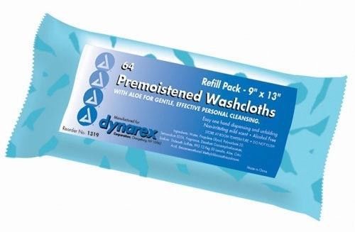 Dynarex Corporation Premoistened and Disposable Refill Washcloth