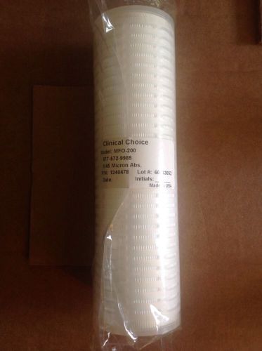 Clinical choice model mfo-200 compatible w/ oem mf 01 0015 10&#034; water pre filter for sale