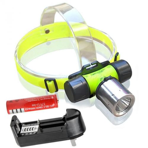 New waterproof 1800lm xm-l t6 led + battery diving headlamp headlight swtg for sale