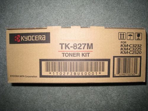 Kyocera Genuine TK-827M Magenta Toner Kit TASKalfa KM-C4035E KM-C3232E C2525E