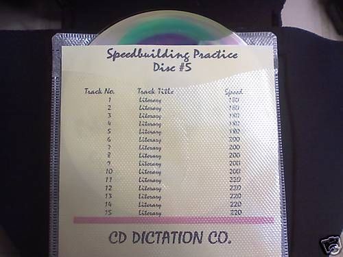 Hi-Speed Literary Practice CD180-220 Court Reporting