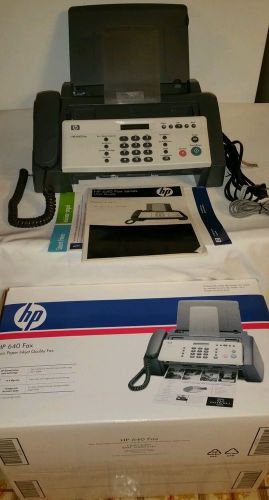 HP 640 Plain Paper Inkjet Quality Fax Machine Used in Excellent Condition