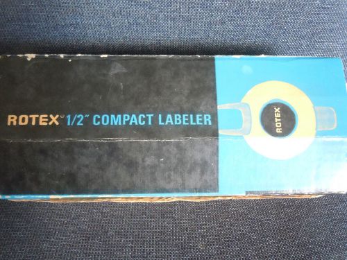 Vintage Label Maker Roex 1/2&#034; compact Labeler Made in USA free Shipping