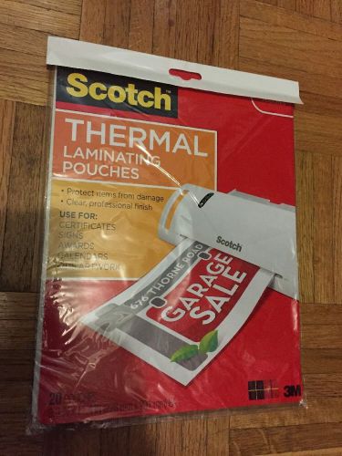 Scotch Thermal Letter Size Laminating Pouches - MMMTP385420