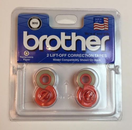 Brother 3010 Compatible Lift-Off Correction Tape, 2/Pack, PK BRT3010 NEW