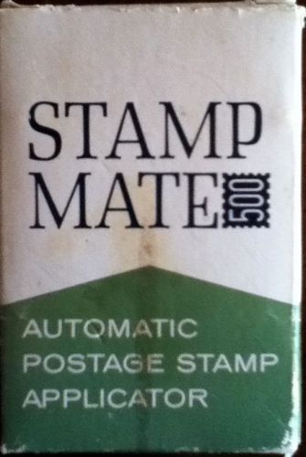 Stamp Mate Vintage Postage Stamp Affixer Automatic Applicator Licker Roll Holder