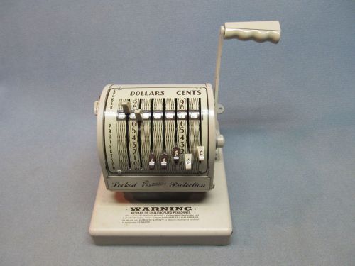 Vintage Paymaster Series:X-550 Check Writing Machine With KEY, Clean &amp; Bright