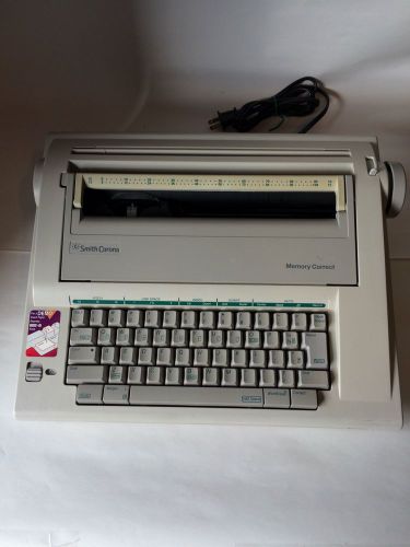 SMITH CORONA MEMORY CORRECT PORTABLE ELECTRIC TYPEWRITER NA1HH WORKS GREAT