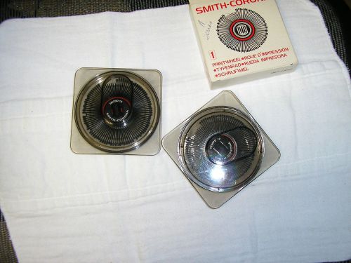 SMITH CORONA SERIES A PRINTWHEELS (3) SCRIPT &amp;  TEMPO 12 &amp; MICRO 15 ....ALL NEW!