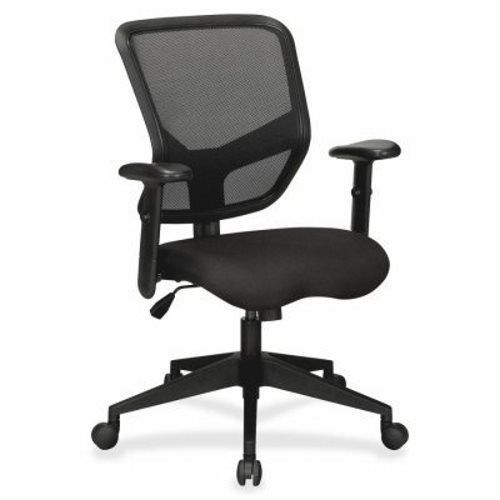 Lorell Exec Midback Chair, 28-1/2&#034;x28&#034;x25-3/4&#034;, Black (LLR84565)