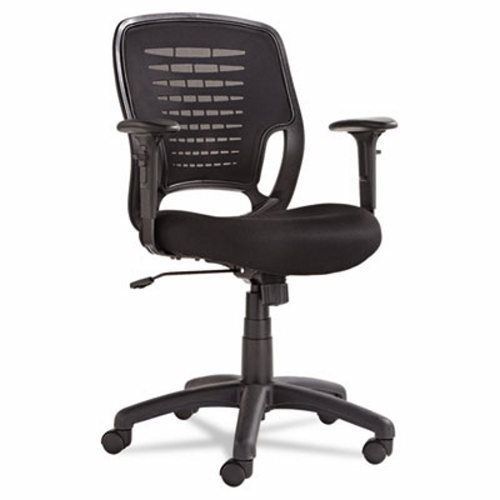 Oif Swivel/Tilt Mesh Task Chair, Black Arms/Base, Black (OIFEM4817)
