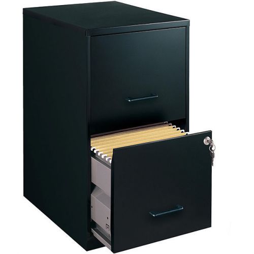 Home Furniture Office Black 2 Drawer Steel Mobile File Cabinet Filing Cabinet