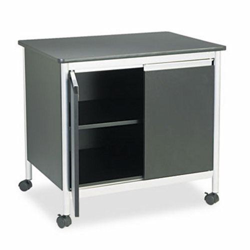 Deluxe Steel Machine Stand, 1-Shelf, 32w x 24-1/2d x 30-1/8h, Black (SAF1872BL)