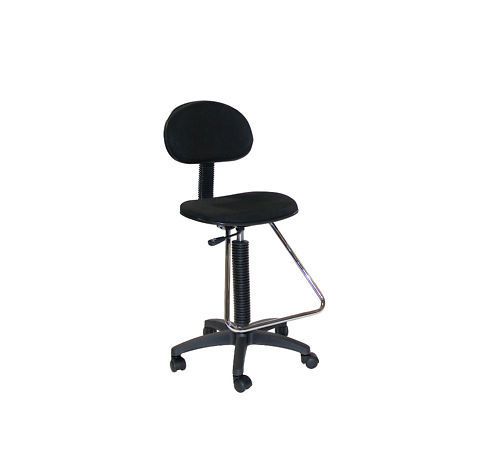 Drafting chair stool art hobby craft bar - black fabric for sale