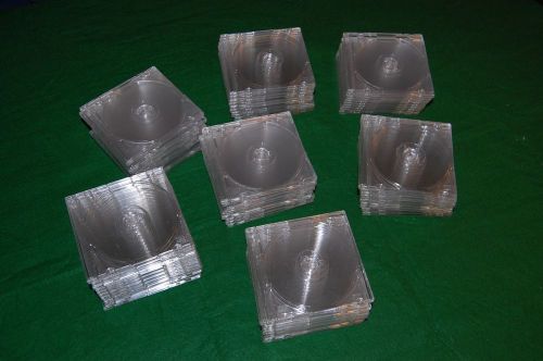 Lot Of 70 Mini CD Jewel Cases Clear, Single Disc, for Pocket CD Discs or Games