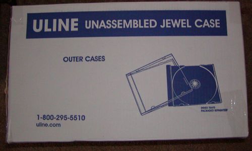 100 Unassembled Jewel Cases Outer Cases Clear