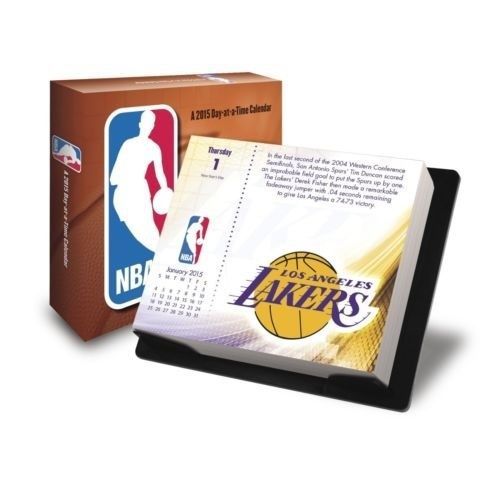 Authentic NBA 2015 Day-at-a-Time Box Calendar - 6x5 - NEW 2015