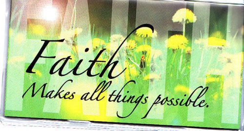 2015  2016 Monthly Planner FAITH MAKES ALL THINGS POSSIBLE Pocket Purse Size