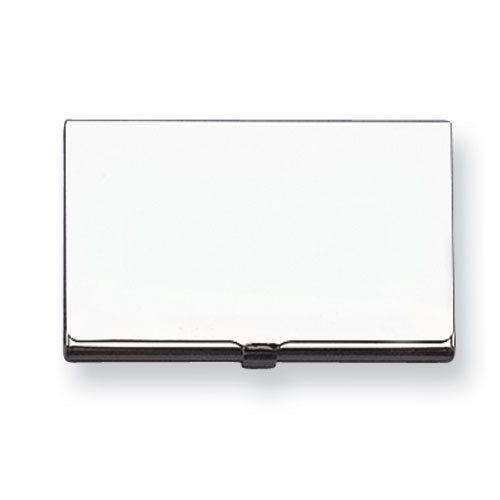 New Silver-tone Business Card Holder Office Accessory