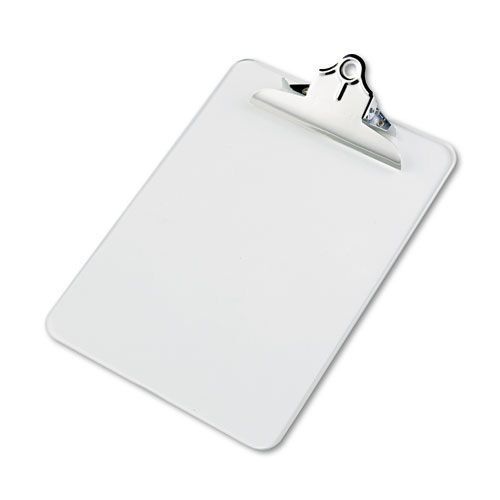Saunders Transparent Plastic Clipboard Letter Size Clear. Sold as Each