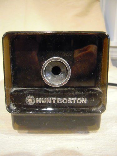 EXCELLENT WORKING VINTAGE HUNT BOSTON ELECTRIC PENCIL SHARPENER MODEL 17 BLACK