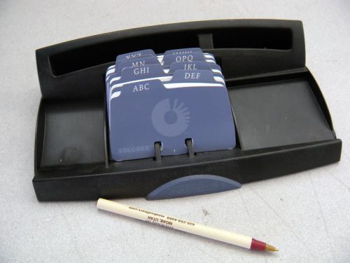 Used Rolodex Business Card File w/A-Z Biz card guides