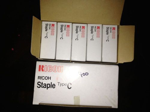 GENUINE RICOH TYPE C STAPLE CARTRIDGES 5 PK 208171 Qty. 2 SR400 Gestetner Lanier