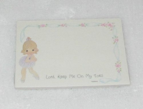 NEW! 1991 3M ENESCO PRECIOUS MOMENTS KEEP ME ON MY TOES POST-IT NOTES 40 SHEETS
