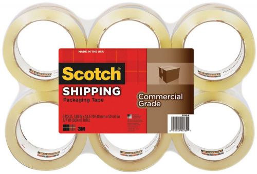 Mercial grade shipping packaging tape 1.88 x 54.6 yard 6 pack for sale