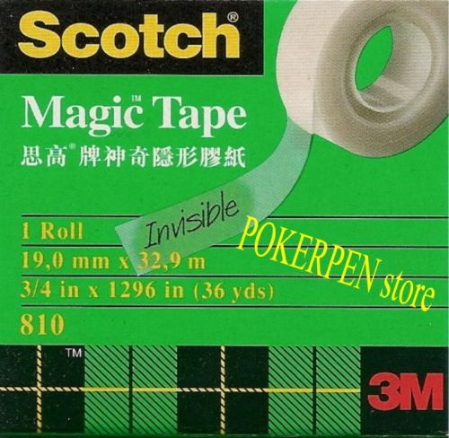 5 pcs 3M Scotch 810 Magic tape 3/4inx1296in (36 yds)