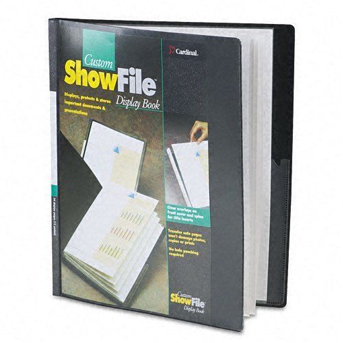 Cardinal ShowFile Display Book w/Custom Cover Pocket,