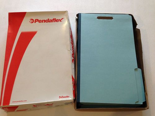 25 ct Pendaflex FP313 2-Fastener Pressboard Expanding Folders Legal Light Blue