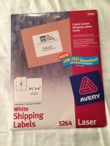 Avery White Shipping Labels 5264 3 1/3&#034; x 4&#034;