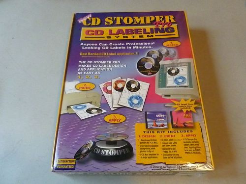 CD Stomper Pro CD  Labeling Ssyetm Brand New and Sealed MAC, PC 2000, NT