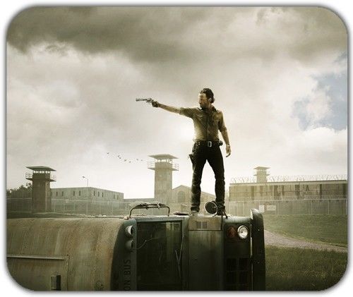 Rick Grimes Aiming The Walking Dead Mouse Pad