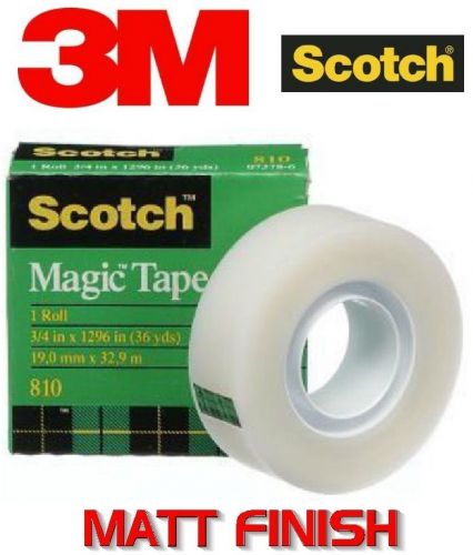3 Scotch Magic Tape JUMBO Roll Refills 3/4&#034; x 1500&#034; For Dispenser Photo Safe NEW