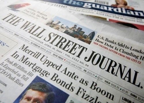 WALL STREET JOURNAL 9 Month Subscription/228 Issues[Mon-Sat]Print-New Subscriber