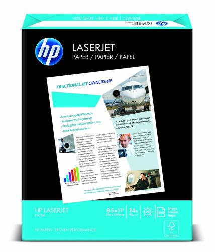 HP LaserJet Paper, 97 Brightness, 8.5 x 11 Inches, 24 lb, 500 Sheets (11240-0)