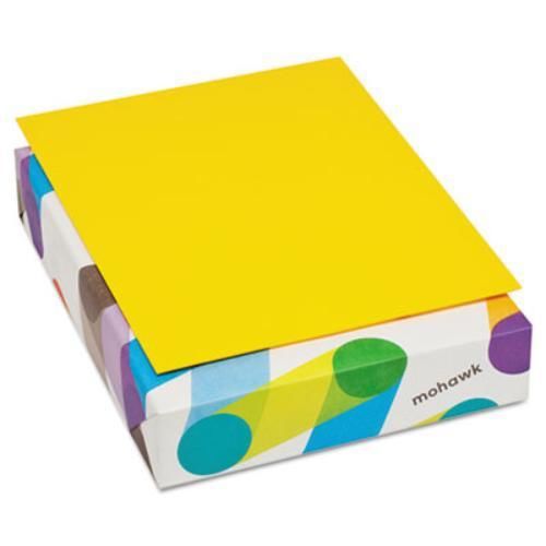 Mohawk 472808 britehue multipurpose colored paper, 20lb, 8-1/2 x 11, sun yellow, for sale