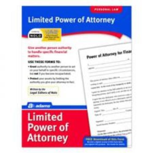 Limited Power Of Attorney Legal Form
