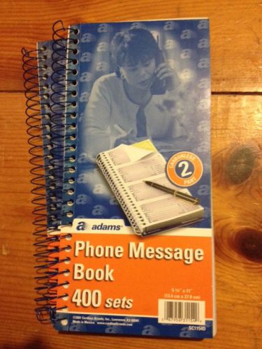Adams Phone Message Books, set of 4