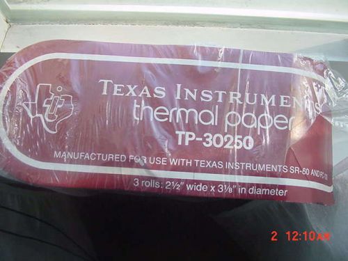 LOT OF TEXAS INSTRUMENT THERMAL PAPER   2&amp;2&amp;3  ROLLS