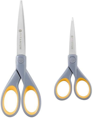 Titanium bonded scissors set 5&#034; 7&#034; pack of 2 high-performance titanium for sale