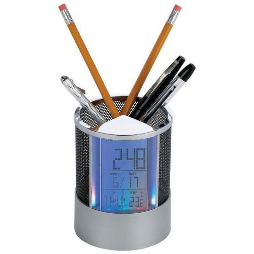 Pen holder clock for sale